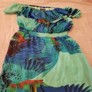 Off the shoulder colorful sundress